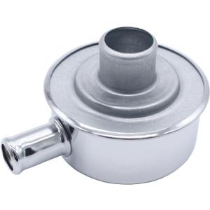 Chrome Round Valve Cover Breather Push in Style Highly Polished Breather Device with Vent Tube for SBC BBC SBF 327 350 302 454