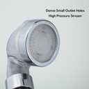 Water-Powered LED Shower Head with Handheld High Pressure Mineral Filtered Showerhead with Filter Beads Detachable for Bathroom Color Changing