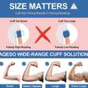 Full-Size Blood Pressure Replacement Cuffs - 5.9-9.5 & 9-21 Inches, Fit Small Medium Large XL XLarge Extra Large Big Arms, 6 Sizes of Connectors Compatible with Omron or Other Brands (Cuffs Only)