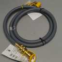 GasSaf 6 FT 1/2" ID Natural Gas Hose with Quick Connect Fitting, Natural Gas Conversion Kit for Gas Grill, Generator, Patio Heater and More - CSA Certified
