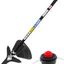 kerlista Brushcutter Attachment String Trimmer Attachment fits for Kobalt powerworks carftsman Troy-bilt Trimmer Plus McCulloch ryobi Sting Trimmer Black