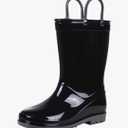 Colorxy Kids Rain Boots for Boys Girls Waterproof Toddler Rain Boots with Easy-On Handles, Size 32