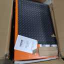 VEVOR Hydraulic Lift Table Cart, 330 lbs Load Capacity, 50-Inch Lifting Height, Manual Single Scissor Lift Table with Non-Slip Pad and 4 Wheels, Orange, Alloy Steel
