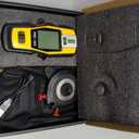 PREXISO 2-in-1 Stud Finder with Laser Level, Rechargeable Multi Surface Cross Line Laser & Wall Stud Scanners Tool for Hanging Frames & Picture, Wood Ac Wire Metal Studs Joist Pipe Detection