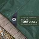 Tarp Waterproof 10x12FT Multi-Purpose Green Poly Tarps Cover 8Mil
