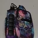 icolor Magnetic Gym Bag Water Bottle Carrier Holder with Phone Pockets & Shoulder Strap,Gym Magnetic Bag 5 Built-in Magnets Gym Accessories Organizer Sling Bottle Bag Pouch Sleeve (Mandala)