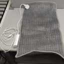 Deepsoon Heating Pad,Electric Heating Pads for Back,Neck,Abdomen,Moist Heating Pad for Shoulder,Knee,Arms,Legs,Dry/Moist Heat & Auto Shut Off,Christmas Gifts for Men and Women,Light Gray,33x17 Inch