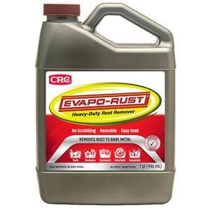 CRC Evapo-Rust, Heavy-Duty Rust Remover, Reusable, Acid-Free, Non-Corrosive, Water-based, 32 oz, Removes Rust to Bare Metal
