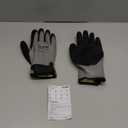 LANON Waterproof Winter Work Gloves, Double Latex Coated, Thermal Insulated Freezer Gloves for Cold Weather, Heavy Duty, Non-Slip Grip, Wrist Closure, Grey, 10/XL