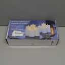 Outdoor 4pcs Flameless Waterproof Candles with Handy Remote Control, Cycle Timer Battery Operated Candle Grease Effect LED Flickering Pillar Plastic Long Lasting (Ivory, 3" x4" 5" 6" 7")