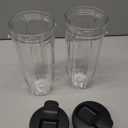 Blender Cups Replacement Parts for Ninja, 32oz Cups with Sip & Seal Lids,Compatible with Ninja Auto IQ Blender BL450 BL480 BL642 BL680 BN801 BN701 SS401 SS151