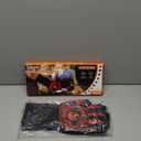 BBQ Fireproof Gloves, Grill Cut-Resistant 1472F Heat Resistant Gloves, Non-Slip Silicone Oven Gloves, Kitchen Safe Cooking Gloves for Oven Mitts, Barbecue, Cooking, Frying,13.8 Inch-Red