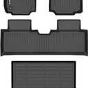 AIPOIL Floor Mats & Cargo Liner Set for 2025 2026 Chevy Equinox & GMC Terrain All Weather Protection TPE Anti-Slip Automotive Full Set Custom Chevrolet Equinox 2025 Car Mats Accessories - Black