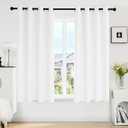 Deconovo Blackout Curtains, Room Darkening Thermal Insulated Window Drapes, Noise Reducing, Grommet Top, 2 Panels 42W x 54L Inch Machine Washable for Bedroom Living Room Nursery