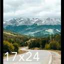 QOTIB Wood 17x24 Picture Frame Black for Wall Hanging, 17 x 24 Frame Photo Frame for Wall Horizontally or Vertically, Black, 1 Pack