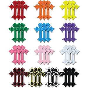 39PCS Cross Iron On Patches, Multicolor Vintage Cross Embroidered Applique Patch for Jeans Hats Jackets Backpacks DIY