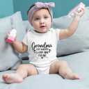 listery Grandma Bodysuit For Baby Boy Girl Grandmas Newborn My Grandma Loves Me Baby Clothes