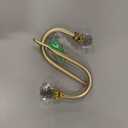 Hion Curtain Holdbacks Gold 2pcs, Curtain Tiebacks Wall Mounted Curtain Hooks Holders for Drapes