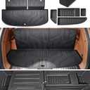 Cargo Liner for 2027 Kia Telluride Hybrid (7 & 8 Passenger), Custom Fit TPE Trunk Mat with Lower Storage Mat, All Weather Waterproof Cargo Tray, 3D Laser Measured, Accessories, Black