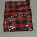 SATINIOR 2 Pcs Chef Costume for Women Men Chef Hat Apron Set for Adult Baker Apron Hat for Cooking Cosplay(Red, Black,Plaid Style)