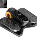 Under Desk Elliptical Machine, Electric Leg Exerciser as Seen on Tv for Seniors, Quiet Portable Seated Pedal Exerciser with Remote Control, 12 Adjustable Speeds, Auto & HR Mode for Home Office