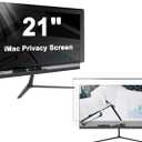 Hanging Type Design - Privacy Screen Filter Compatible with 21 Inch iMac Desktop Computer Monitor, Reduce Glare & Blue Light Blocking Anti Spy Protector Panel, Easy To Install & Removable