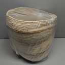 Creative Co-Op Beige & Brown Maize Baskets (Set of 2 Sizes) Wicker Non-Food Storage