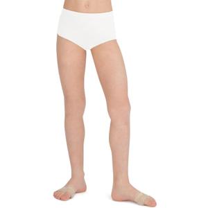 Capezio Big Girls' Brief (10-12, White)