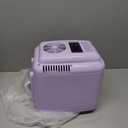 YASHE Mini Fridge, 4 Liter Makeup Fridge, 110V AC/ 12V DC Thermoelectric Cooler and Warmer Small Fridge for Bedroom, Drink, Dorm, Car, Purple