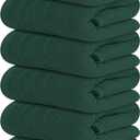 Tens Towels Pack of 6 Hand Towels, 100% Cotton, Lighter Weight, Quick to Dry, 16 x 28 Inches, Super Soft & Absorbent, Perfect for Bathroom & Kitchen (Hunter Green)