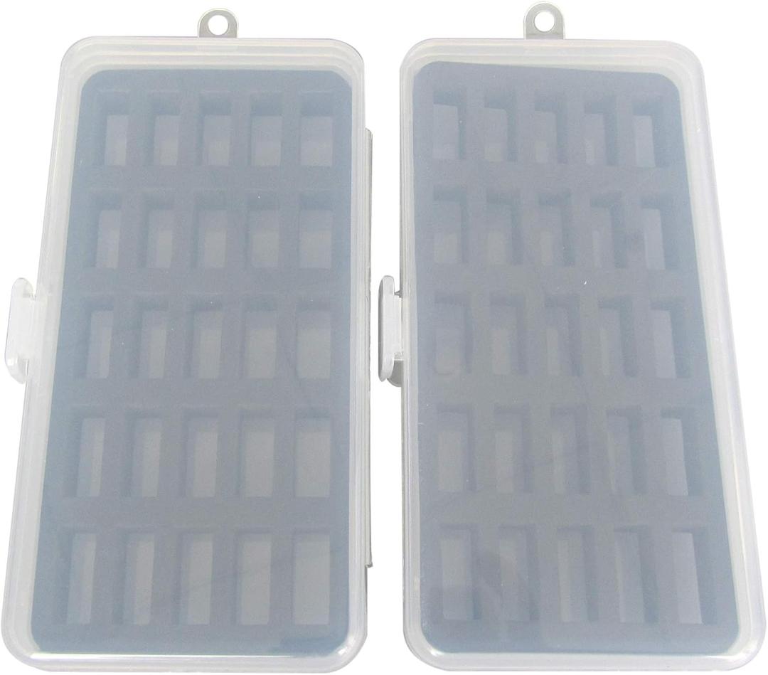 CKPSMS brand -# BB-25B BOX 2Pack Bobbin Case For Jumbo (M Size) Bobbin (Box Only) Hold 50PCS Bobbins (Type:50 Holes (For Jumbo bobbin))