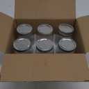 [6 Pack] 16 oz. Regular-Mouth Glass Mason Jars with Metal Airtight Lids and Bands for 1 Pint Canning, Preserving, & Meal Prep