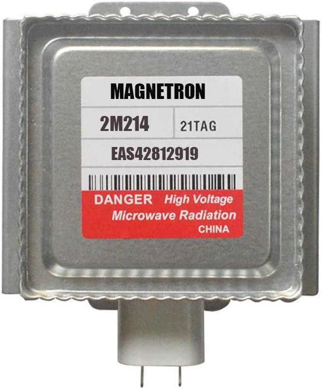 2M214-21TAG Magnetron WB27X44106 for LG EAS42812919 1000W MW463N Microwave Oven Repair Parts - Replace 2M246-21TAG 2M286-21TAG 2M286-21TBGH Magnetron