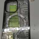 MOSNOVO for iPhone 17 Case | Compatible with Magsafe | Military Grade 10ft Drop Tested | Camera Control | Clear Black with Journey Design