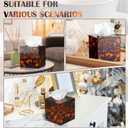 Tortoiseshell Tissue Box Print Tortoise Tissue Box Decorative Cube Holder with a Square Cover for Bathroom, Car, Office, Home, Gifts, Kitchen (Tortoiseshell)