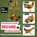 3rd-Upgrade Reusable 3D Chicken Diapers for Indoor Chickens Leak-Proof 3D Pouch with Replaceable Bag, Adjustable Straps & Cross-Back Design, Fit for Hens and Roosters(Plastic Bags not Included)