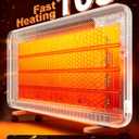 Convection Panel Space Heater Indoor Use, Large Room Electric Heater with Wifi App Control, Smart Mica Infrared Heater with Programmable Thermostat, Wall Mount or Standing, Quiet & Eco, 1500W, 31 Inch