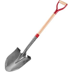 Garden Shovel Round Digging Shovel Heavy Duty Shovels for Digging Trenching Gardening Camping, 43 inches