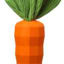MewaJump Dog Squeaky Chew Toys for Aggressive Chewers, Rubber Carrot Dog Toys for Training and Cleaning, Durable Interactive Tough Dog Toy for Puppy Medium Dogs