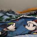 Northwest Mickey Mouse Woven Tapestry Throw Blanket, 48" x 60", Winter Skate