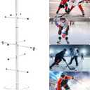 QWORK Professional Metal Sports Gear Drying Rack, 5522 Inches, Includes Hanging Clips and Wrist Band, Ideal for Hockey, Football, Lacrosse Equipment