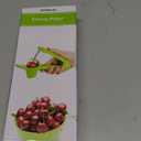 Cherry Pitter - Ordekcity Stainless Steel Cherries Corer Pitter Tool with Hand-held Push Design, Save Time & Space for Making Cherry Jam with Lock Design(Red)