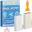 Pool Putty for Leaks Underwater 17.6 Oz, 2 Part Epoxy Putty Set, Fix Leaks Cracks Underwater or Above, for Tile, Concrete, Fiberglass, Cement and Other Surfaces (YCNZT1-01)