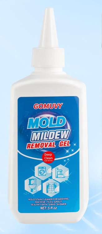 Mould Remover Gel, 1 Pack Household Mould Stain Cleaner, Grout Cleaner For Bathroom, Kitchen, Windows, Shower, Washing Machine Seal, Refrigerator Strips, Sink, Caulk Mould Control - 5 Fl Oz