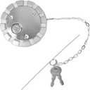 Locking Fuel Cap,3" NominalVented,Aluminum Fuel Cap Fit for Kenworth Peterbilt Freightliner Western Star