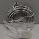 Dishwasher Installation Kit - 10 FT Stainless Steel Braided Dishwasher Hose kit,Food Grade PEX Inner Tube Water Line with 3/8"x 3/8"x 3/8" Tee Stop Valve,3/8"x 3/8"MIP Elbow,3/8"x 3/4"FHT Elbow