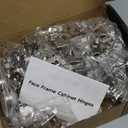 Chibery 50 Pack 3/ 4" Overlay 3D Soft Close Concealed Hinge for Face Frame Door, Self Closing Hidden Satin Nickel, 105° Open Angle Concealed Stainless Steel Hinges for Kitchen Cabinet Door