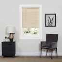 Cordless Room Darkening Mini Blind - 23 Inch Width, 64 Inch Length, 1" Slat Size - Alabaster - Cordless GII Deluxe Sundown Horizontal Windows Blinds for Interior by Achim Home Decor