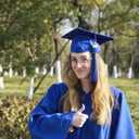 Newrara Graduation Gown Cap Tassel Set (Blue)