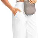 G Gradual Women's 12" Bermuda Long Shorts with Pockets High Waisted Stretch Knee Length Shorts for Women Summer Walking (White, L)